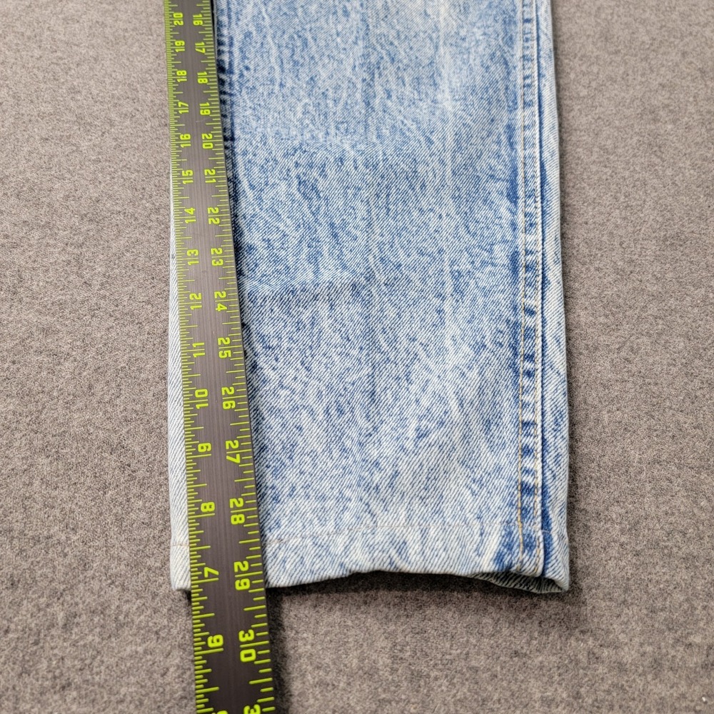 Lee Jeans Womens Sz 8 Med Vtg 80s Acid Wash High Waist Mom Skyriders USA Denim - Picture 6 of 12